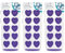 HOMESHOPA Ice Cube Tray 3 Pack, 10 Heart Cubes, Easy-Release Pop Out Flexible Silicone Reusable Ice Mold, BPA Free & Save Freezer Space, Removable Ice Cube for Whisky Cocktails Beer Drinks, Purple