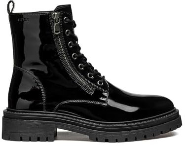 Geox D Iridea F, Stivaletti Donna, Nero, 39 EU