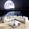 Fototapete 250 x 175 cm Planet Mond Meer Vliestapete 3D Effekt Wohnzimmer Schlafzimmer Modern Wandtapete Bar, KTV, TV Hintergrund Wandbild Tapete Wanddekoration