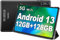 YESTEL Tablet 10 Pollici Android 13 – 12GB RAM + 128GB ROM (Espandibile 1TB), Octa-Core 2.0GHz, 5G Wi-Fi, Bluetooth 5.0, GPS, Dual Fotocamera, Schermo HD, Tablet con Custodia – Nero