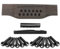 Jeu de chevalet de guitare acoustique 12 cordes – 12 broches, sillet et sillet de remplacement pour un son amélioré