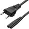 GOMETY 3,0m Netzkabel, Stromkabel C7 2 Polig Eurostecker auf Euro Doppelbuchse Strom Kabel Stecker für TV Blu-Ray Haushaltsgeräte Power Cord