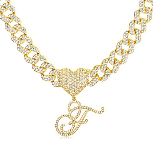 BodyBonita Kette Damen - 14 Karat Vergoldete Initialen T ketten Mehrlagige Halskette Damen Trendiger Wasserfester Necklace Women Personalisierte Halskette mit Initialen Anhänger Kette