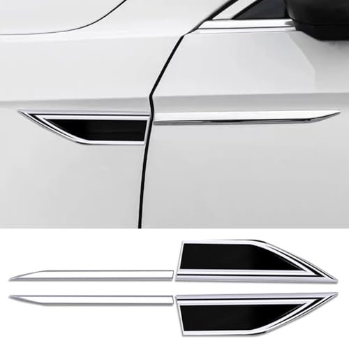 AASGFD Auto Emblem Metall Aufkleber für Ford Kuga 3 (III) ST-Line & Vignale I 2019-2024,Kofferraum Seitenflügel Metall Emblem Abzeichen Aufkleber Aufkleber für Auto Dekoration Aufkleber,A-Black