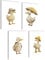 mojoliving Bilder Kinderzimmer jungen Baby Zimmer Poster Set Wandbilder Kinderzimmer mädchen Babyzimmer Deko Bilder für Baby Zimmer Dekoration (Ente)