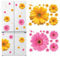 Pegatinas para neveras, 2 piezas Daisy vinilo para nevera impermeable Pegatinas De Nevera decoración del refrigerador autoadhesiva flores pared pegatinas decoración del hogar de la puerta de la pared