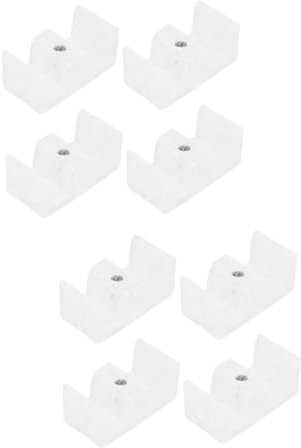 Gadpiparty 2 Sätze Antikollisionsblock Aus Silikon Duschabzieher Dusche Teile Entwurf Duschwand Dichtband Rakel Schiebedusche Verriegeln Duschschiebetür Stoßstangen Ecke Kieselgel 4 Stück * 2