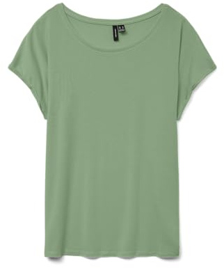 VERO Moda Damen Vmava Plain Ss Top Gajrs Noos T-Shirt