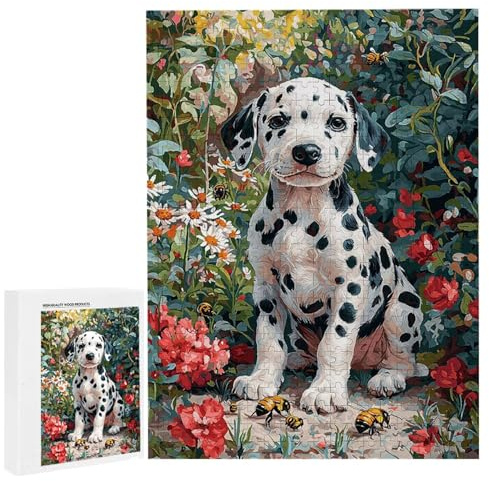 Puzzle für Erwachsene 1000 Teile Blumen Spotted Dog 75 x 50cm Puzzles für Erwachsene Pädagogisches Spiel Herausforderung Spielzeug 1000 Teile Puzzles für Kinder Als Geschenk und Wanddekoration l-376