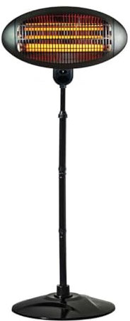 STATUS Outdoor Electric Heater | 2000W Electric Patio Heater | Black Stainless Steel | HOPH-2000W1PKB