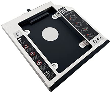 2nd HDD SSD Hard Drive Caddy Adapter for Lenovo Thinkpad T420 T420i T430 T430i T510 T510i T520 T520i T530 T530i W510 W520 W530 R400 R500 W700 W700ds W701 W701ds (R400)