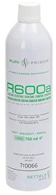 R600A R600 GAS nr. 2 BOMBOLE 420 GR CAD. x RICARICA FREEZER FRIGO CONGELATORE
