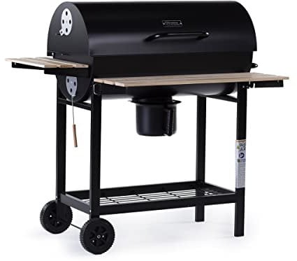 Barbecue charbon de bois King - 95 x 63 x 105 cm - Noir