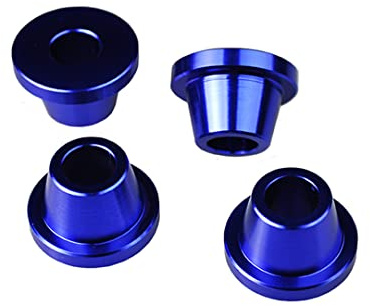 SCAR Cones Alu Douilles Pontet Té de fourche Compatible avec YAMAHA YZF YZFX WRF 250 450 YZ450F WR250F WR450F YZ450FX 14-26 - Bleu