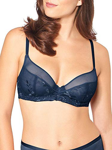 Triumph Damen Sexy Angel Spotlight W02 Bügel-BH, per Pack Blau (DEEP Water 6722), 80E(Herstellergröße: 80)