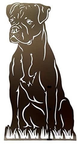 Boxer Hundefigur Hund Deko Höhe ca. 80 cm