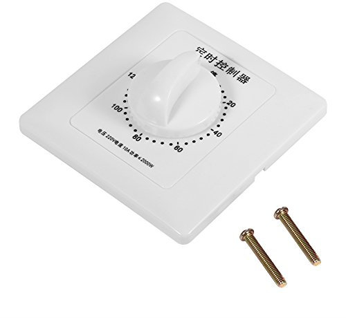 Countdown-Schaltuhr, Wechselstrom 220 V, Hochleistungspumpe Elektronische mechanische Countdown-Steuerungssteckdose 86 Panel MEHRWEG VERPACKUNG socialme-eu(120 Minuten)