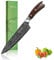 FineTool Kitchen Knife, 8 inch Professional Chef's Knives 7Cr17 Stainless Steel Vegetable Cleaver with pakkawood, Sharpest Cooking Knives Best Choice for Home, Brown (F-Chef's Knives)