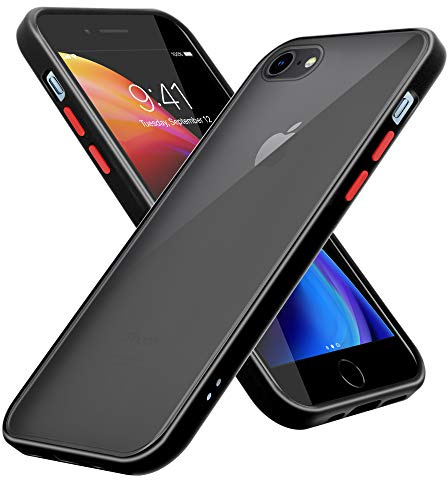 Cadorabo Hülle kompatibel mit Apple iPhone 6 6S 7 7S 8 SE 2020 Schutzhülle TPU Silikon Case Hybrid Matt Design Slim Kratzfest Gummi Case Hülle für iPhone 6 6S 7 7S 8 SE 2020 in Transparent