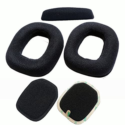 V-MOTA Ohrpolster kompatibel mit Astro A40 TR MOD Kit, A50 Gen3/Gen4 Over-Ear Wireless Bluetooth Gaming Kopfhörer, Ersatz-Ohrpolster, Reparaturteile (Flanell, 1 Set)