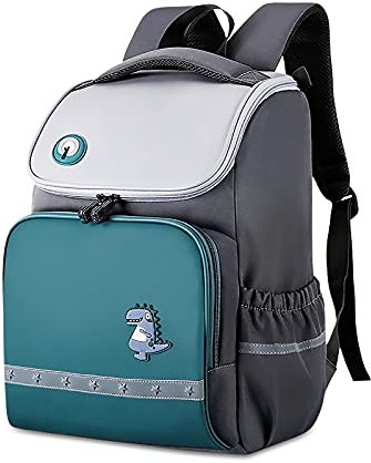 SONARIN Grundschulrucksack für Jungen Mädchen,Wasserdichter Leichter Schulranzen Kinderrucksack,Dauerhaft Großes Fassungsvermögen Grundschule Ranzen Schulrucksack Büchertasche für Kinder(Grün)