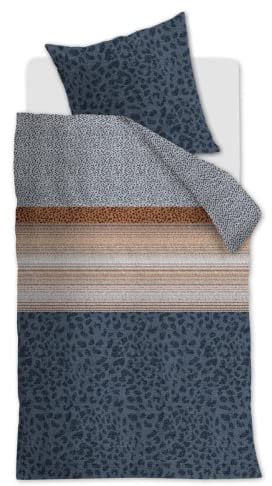 beddinghouse Bettwäsche Feis, Größe 155x220/80x80 cm, Blue