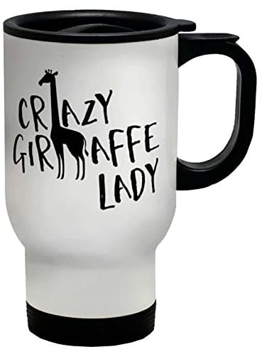 Shopagift Crazy Giraffe Lady Travel Mug Cup