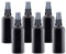 Avalon Refillable Glass Spray Bottles, 6-Pack - Black Atomizer Finger Spray, Travel-Friendly for Perfumes, Essential Oils, Aftershaves, Vitamins, Beauty & First Aid (Black, 100ml)