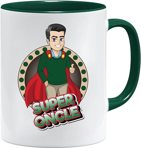 Oncle Tasse – Super Onkel – Originale Tasse/Geschenke für Geburtstage, Osterfeier, Keramik, 350 ml