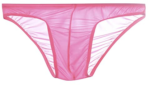 Drelaar Sous-vêtements fins et soyeux pour homme, rose, S