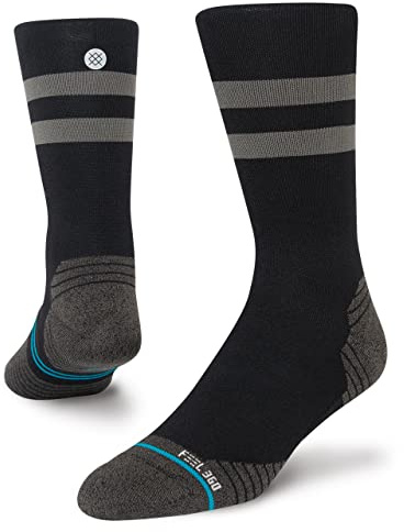 Stance Crew Socks - FRANCHISE UL, Black, Medium