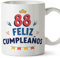 MUGFFINS Tazas 88 Cumpleaños - En Español - ¡Feliz Cumpleaños! - 11 oz / 330 ml - Regalo original y divertido