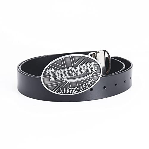CECECOLEPansr Herren-Gürtel, Mode Persönlichkeit Triumph Schnalle Gürtel Männlich Jeans Bund Retro Punk Hip Hop Zubehör Hüftgurt Casual Cowboy Ledergürtel, Blackbelt Iron Clip, 125 cm (49,2 Zoll)