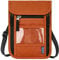 WACCET Brustbeutel Herren Dame mit RFID Schutz, Reise Brustbeutel mit Mehreren Taschen Versteckter Reisegeldbeutel Brusttasche für Bargeld, Karten, Schlüssel und Reisepass usw (Orange)