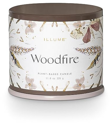 ILLUME Vanity Tin Kerzen Candle Woodfire
