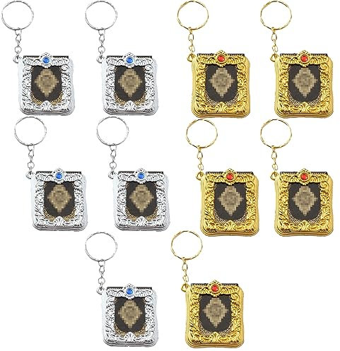 Eterspr 10 Pièces Mini Arche Coran Porte-clés, Vintage Pendentif Islamique Sac Musulman, Convient Pour Sac Musulman, Portefeuille, Décoration De Voiture