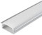Silumen Profilé Aluminium Large Encastrable 2m pour Ruban LED - Cache Opaque Blanc