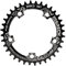 MSRECK 110 BCD schmales breites Kettenblatt 36T 38T 40T 42T 44T 46T 48T 50T 52T für 7 bis 12 Gang Rennrad (schwarz, rund, 40T)