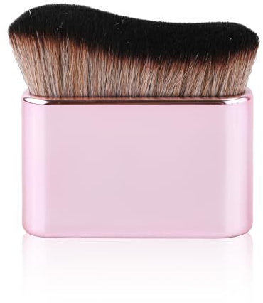 Pinceau Autobronzant Visage, Pinceau Autobronzant Corps Pinceau Autobronzant Pinceaux de Maquillage pour le Corps Pinceau Autobronzant pour le Visage et le Corps(Rose)