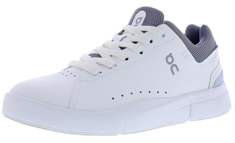 On The Roger Advantage 2 Damen-Sneaker, Weiß/Fossil, 37 EU