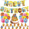 Winnie the Pooh Geburtstagsdeko, Winnie Pooh Luftballons Geburtstag, Winnie The Pooh Ballons, Happy Birthday Banner, Winnie The Pooh Kuchen Dekoration Partydekorationen für Kindergeburtstage