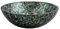 Indian Cottage Art and Crafts Abalone-Muschel-Waschbecken, runde Form, weißer Marmor, 30,5 cm