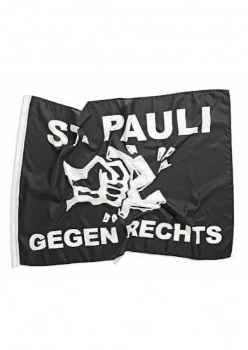 FC St. Pauli - Gegen Rechts, Fahne 90 x 120cm