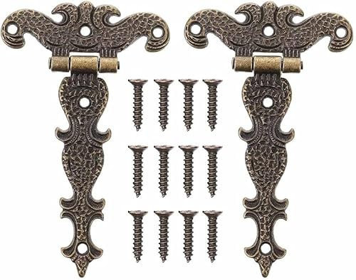 2 stücke Retro Legierung Tür Stecker Zubehör Möbel Hause Löcher Edelstahl Fenster Schrank Schmuck Box Scharnier