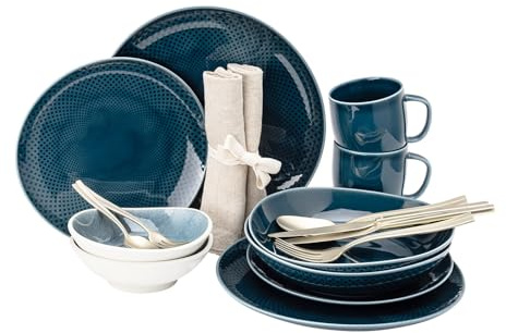Rosenthal Junto Ocean Blue/Aquamarine Kombiset Becher 22tlg