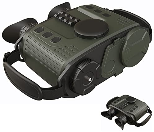 Binokulare Wärmebildkamera 384 x 288, Handgeführte Nachtsichtkamera mit 35-mm-Objektiv, Unterstützt das Aufzeichnen und Fotografieren von Wärmebildkameras, Elektronische Kompasse und GPS, for Die Jagd