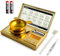 Muaket 50g/0.001g Feinwaage Hochpräzise, Electronische Milligramm Waage, MG Waage mit Kalibriergewichten, Digitalwaage zum Wiegen von Pulvern, Schmuck, Medizin, mit Pinzette und Waagschale, Gold