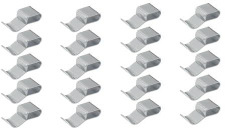 Chassis Clamp Cable Clips for Cable Diameter 6-8 mm Length 28 mm Pack of 20 Cable Fastening Cable Clamp Cable Fixing Chassis Clamps 28 x 12 mm Short