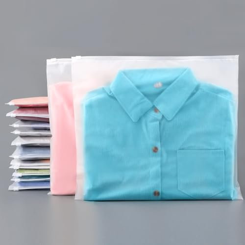 Svaldo Sacchetti impermeabili satinati per vestiti, 25 pezzi 40x35 cm, borse con cerniera satinata, organizzatrici per ospedale, abbigliamento, biancheria intima, scarpe, asciugamano