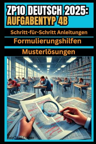 ZP10 Deutsch 2025: Der ultimative Guide zum Aufgabentyp 4b: Sicher zur Bestnote mit Schritt-für-Schritt-Anleitungen, Formulierungshilfen und Musterlösungen!